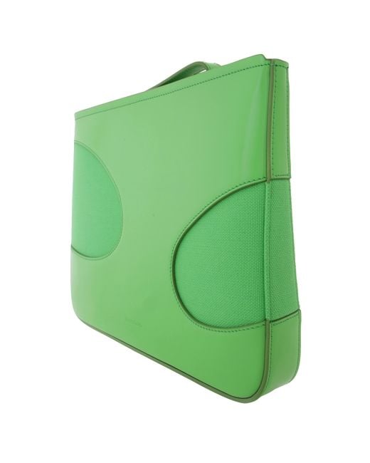 Ferragamo Green Cut-Out Detailing Clutch Bag for men
