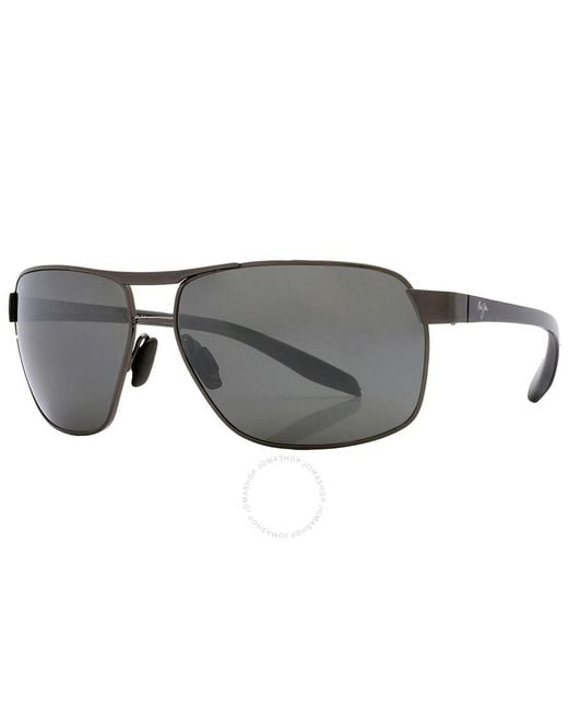 Maui Jim Gray The Bird Nuetral Grey Rectangular Sunglasses 835-02c 62 for men