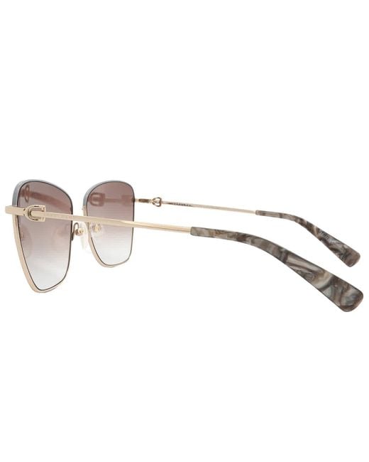 Longchamp Pink Brown Gradient Square Sunglasses Lo153s 734 59