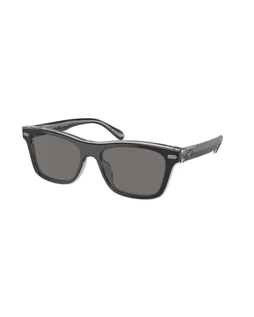 COACH Black Polarized Square Sunglasses for men
