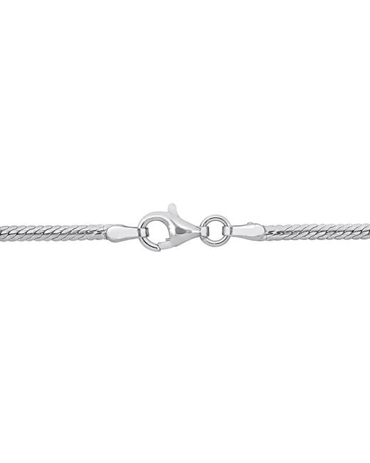 Amour White 2Mm Herringbone Chain Bracelet