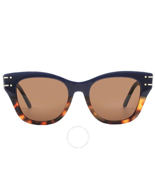 Dior Brown Cat Eye Sunglasses Signature B4i Cd40103i 90e 52