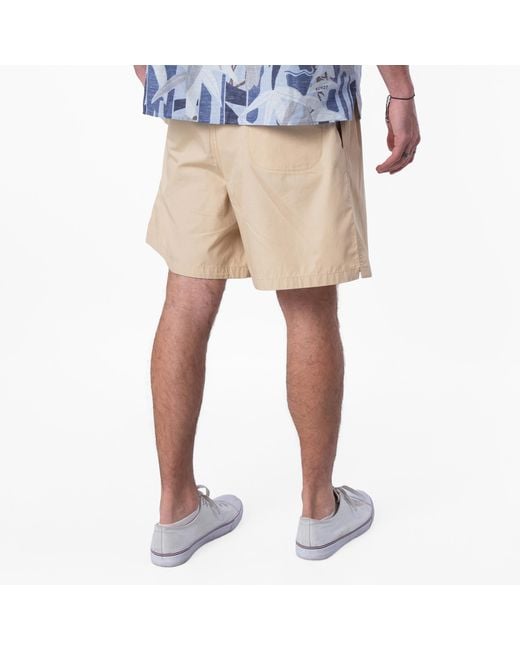 KENZO Natural Elasticated Drawstring Cotton Shorts for men