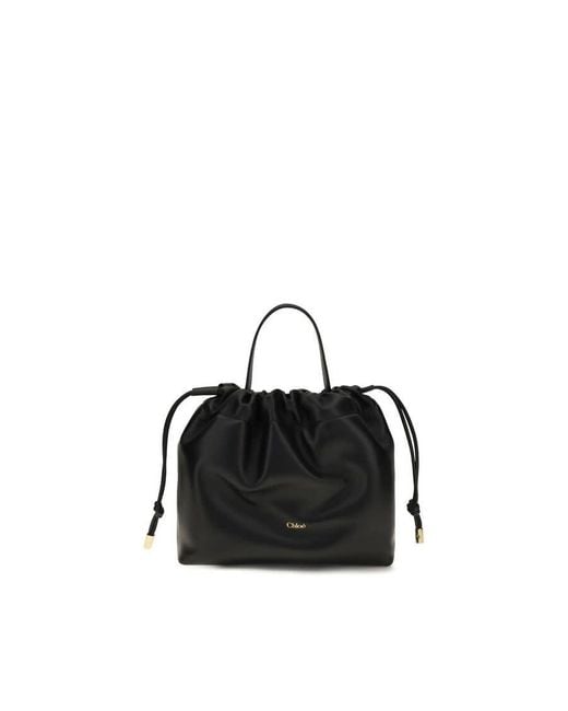 Chloé Black Chlo Soft Lamb Nappa Shoulder Bag