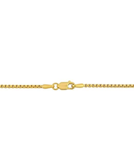 Amour Metallic 1.6Mm Hollow Round Box Link Bracelet