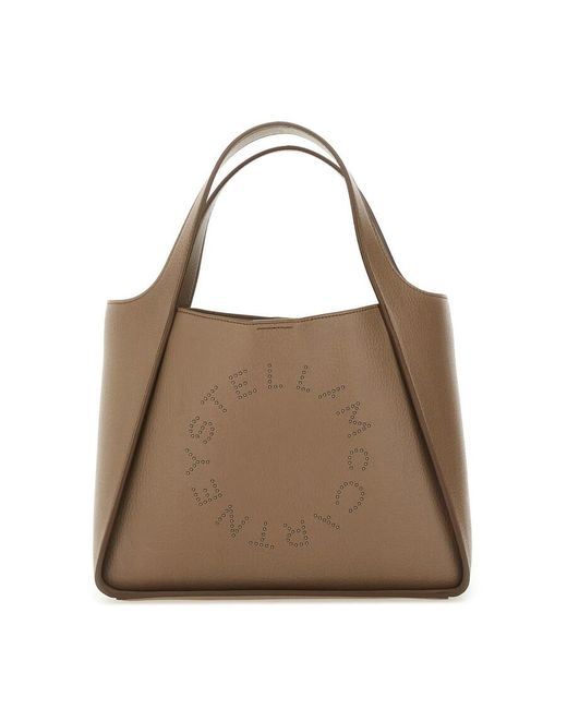 Stella McCartney Brown Bag With Shoulder Strap And Logo