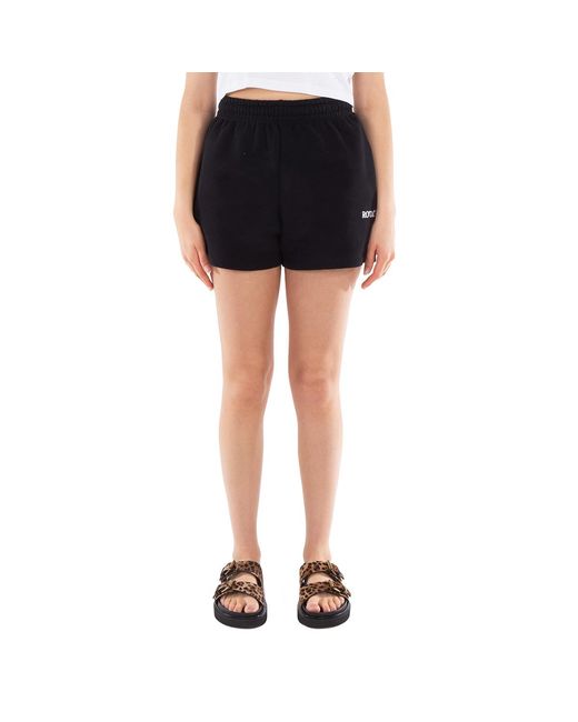ROTATE BIRGER CHRISTENSEN Blue Ladies High Waist Shorts