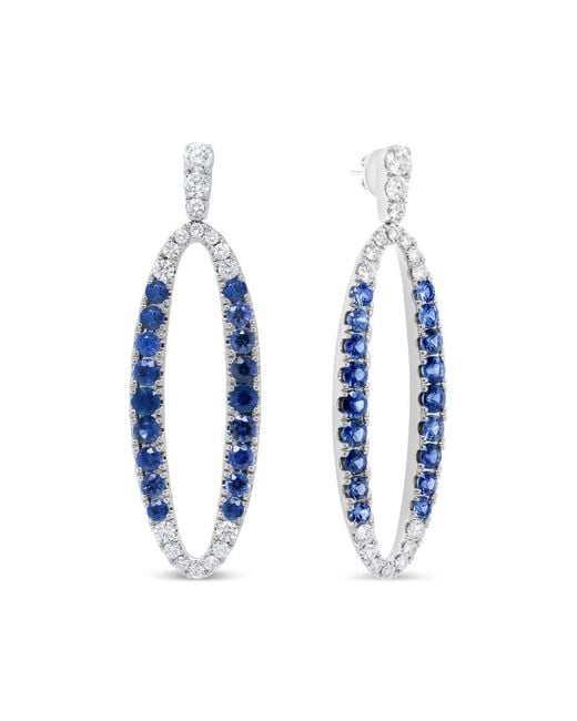 Haus of Brilliance 18k White Gold 1.11 Cttw Blue Round Diamond