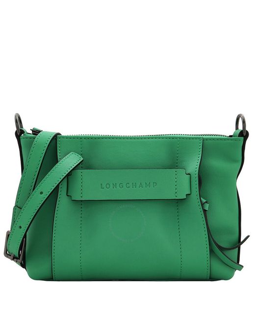 Longchamp Green 3D S Leather Crossbody Bag