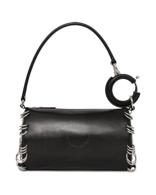Burberry Black Ring-pierced Mini Rhombi Bag