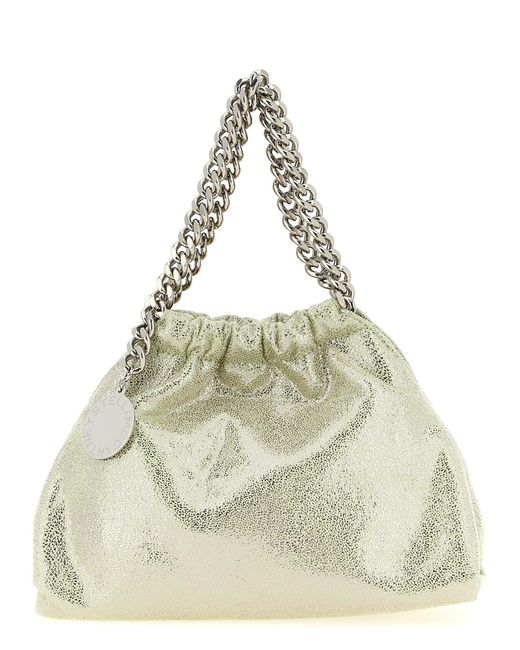 Stella McCartney Metallic Falabella Mini Drawstring Handbag