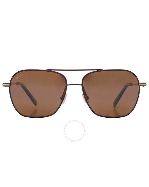 Maui Jim Brown Mano Hcl Bronze Navigator Sunglasses H877-01 57