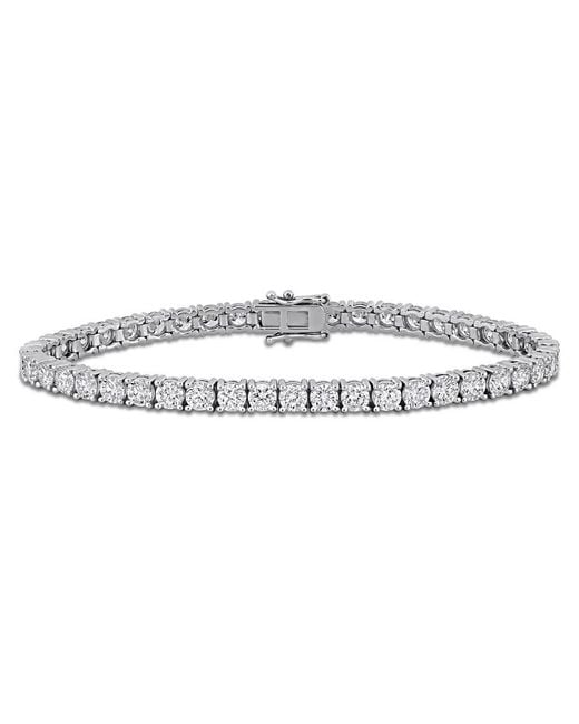 Created Forever Metallic 9 2/5 Ct Tw Lab Grown Diamond Tennis Bracelet
