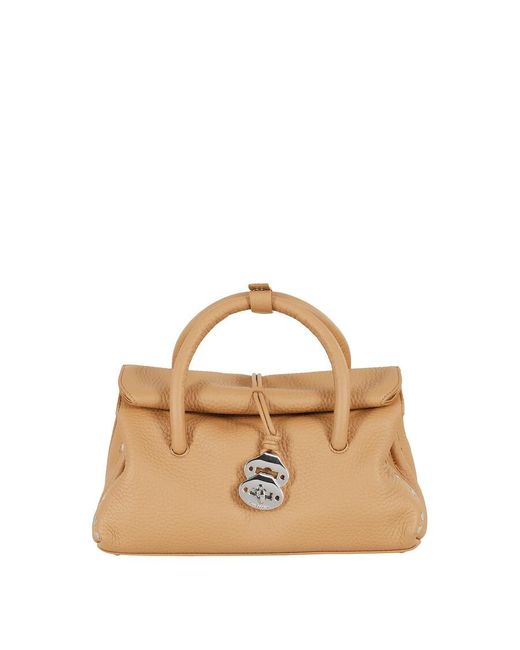 Dotta Centauro Baby Leather Handbag Powder