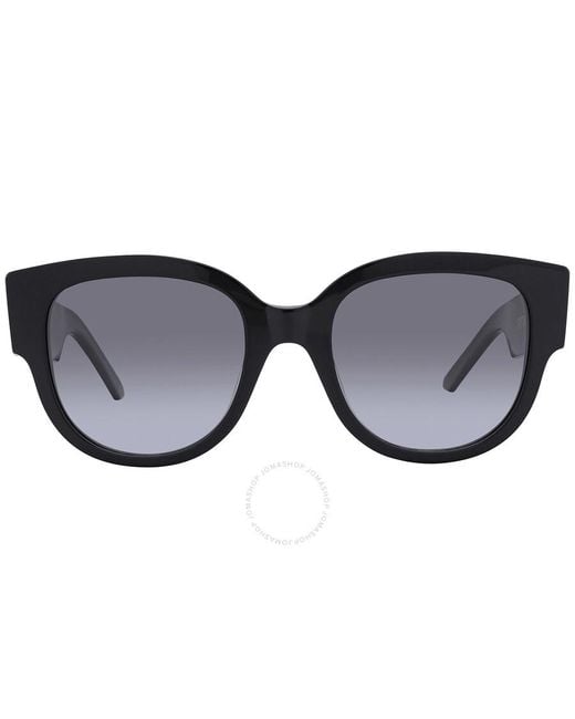 Dior Black Gradient Smoke Cat Eye Sunglasses Wil Bu 10a1 54