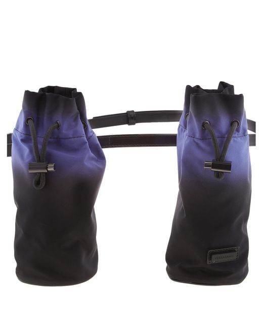 Ferragamo Blue Double-Bottle Belt Bag for men