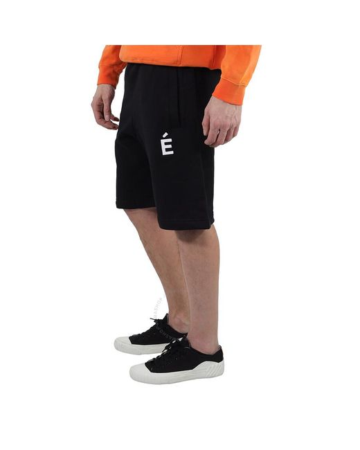 Etudes Studio Black Essentials Tempera Patch Shorts for men
