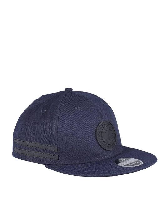 Canada Goose Blue Logo-Patch Baseball Hat for men