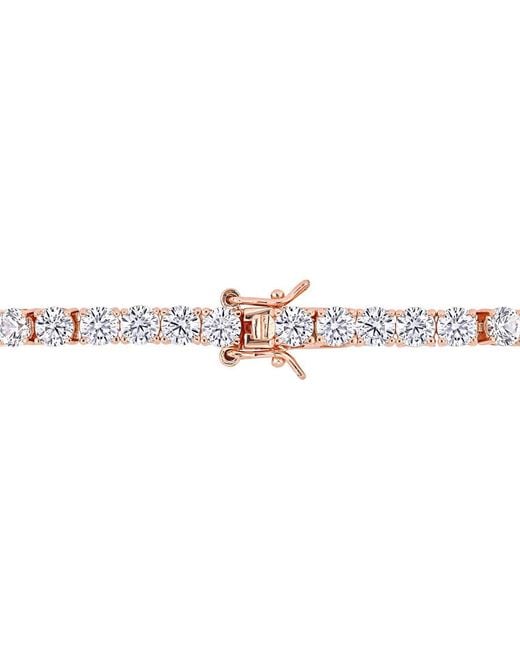 Amour Metallic 14 1/4 Ct Tgw Created Sapphire Tennis Bracelet