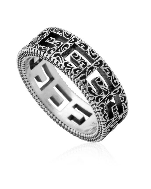 Gucci Metallic G Cube Motif Ring