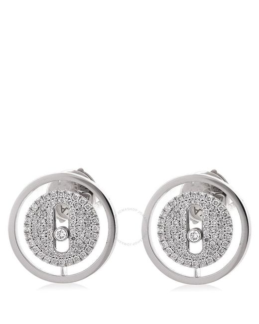 Messika Metallic Lucky Move 18K Diamond Stud Earrings