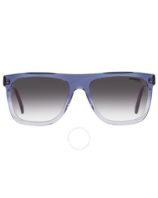 Carrera Gray Grey Shaded Blue Browline Sunglasses 267/s 0wta/gb 56 for men