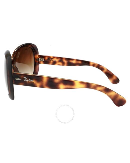 Ray-Ban Brown Jackie Ohh Ii Gradient Butterfly Sunglasses Rb4098 642/13 60
