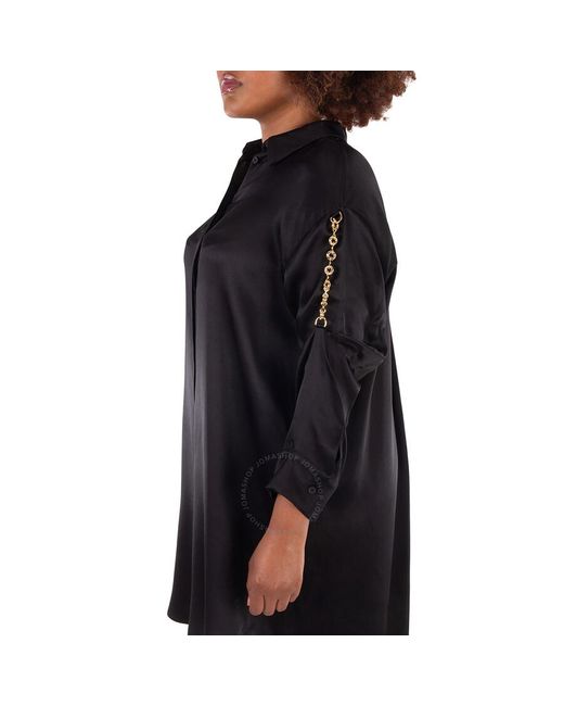 ワンピース LOEWE Black Satin Shirt Dress Loewe Black Satin Shirt Dress | italist