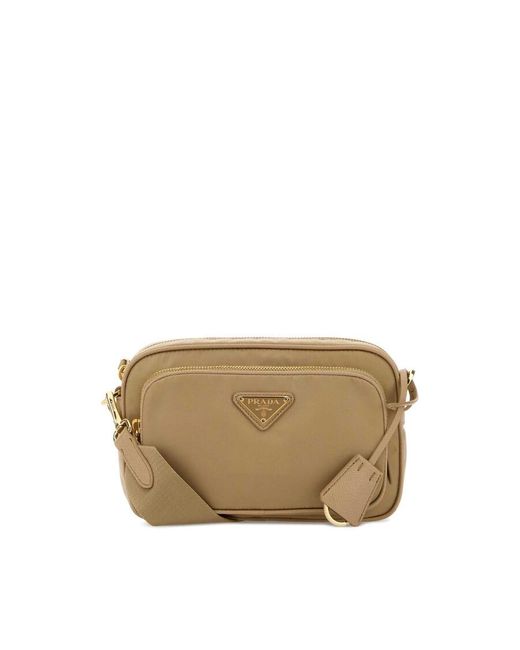 Prada Natural Re-Nylon Crossbody Bag