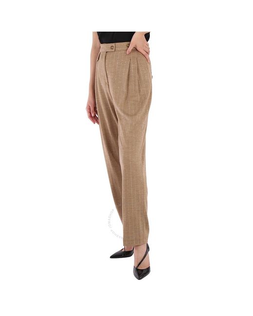 Burberry Natural Pecan Melange Tailo Trousers