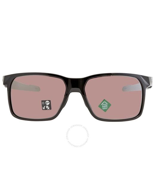Oakley Brown Portal X Prizm Dark Golf Rectangular Sunglasses Oo9460 946002 59 for men