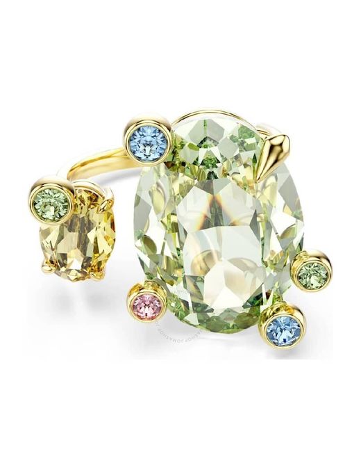 Swarovski Metallic Gema-Plated Crystal Open Ring