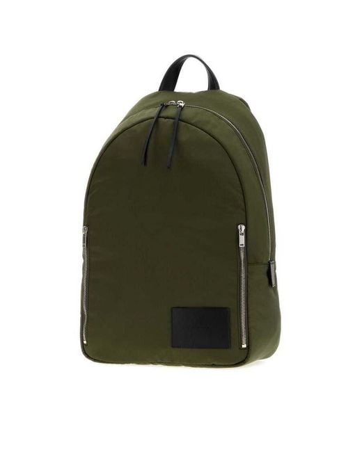 Jil Sander Green Fabric Urban Backpack 310 Zaini for men