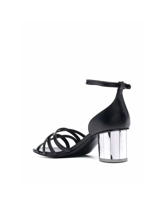 Ferragamo Black Strap-Detail Open-Toe Sandals