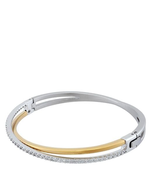 Swarovski Metallic Hyperbola Bangle Mixed Plating