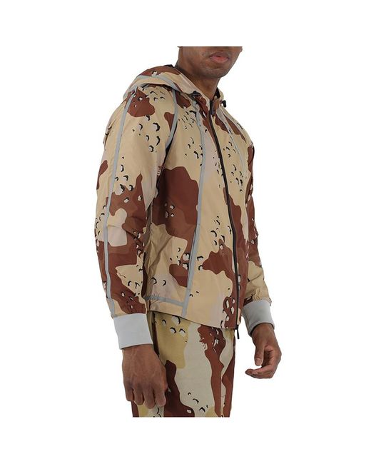 Christopher Raeburn Brown Camouflage Recycled Light-weight Hoodie for men