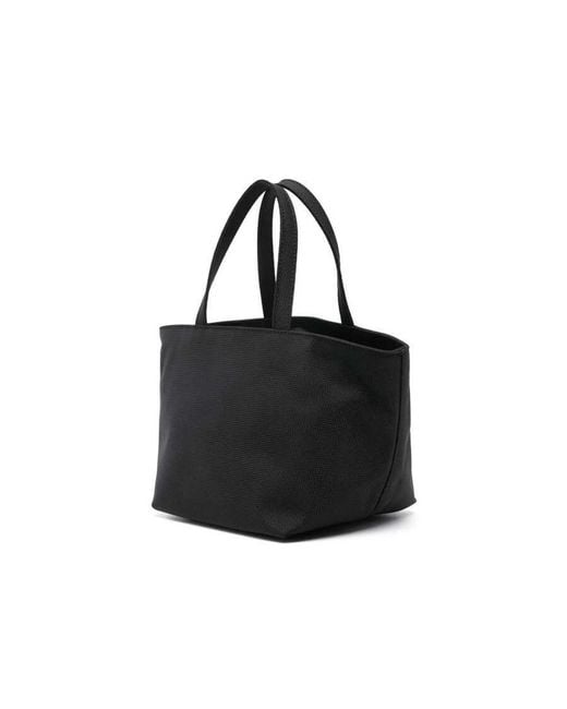 Alexander Wang Black Punch Logo Small Tote Bag