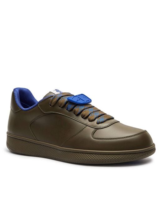 Burberry Black Terrace Leather Low-Top Sneakers, Brand Size 41.5 Us for men