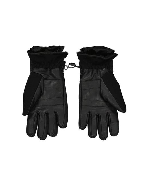 Moncler Red Grenoble Padded Paneled Gloves for men