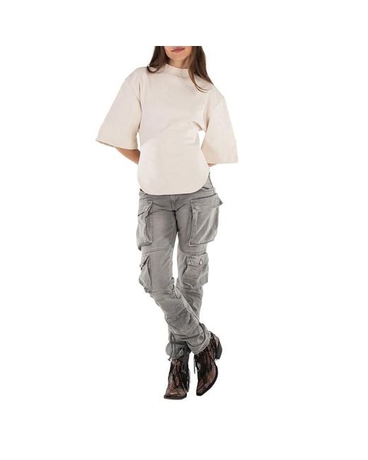 The Attico Gray Ladies Essie Long Pants
