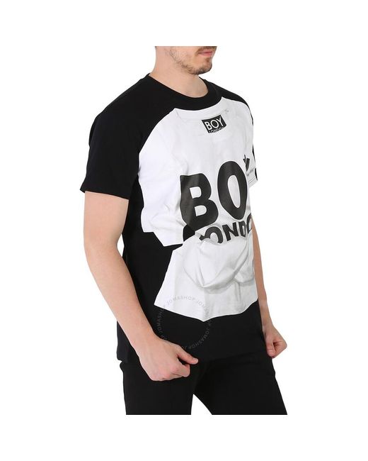 BOY London Black Cotton Boy Photocopy T-shirt