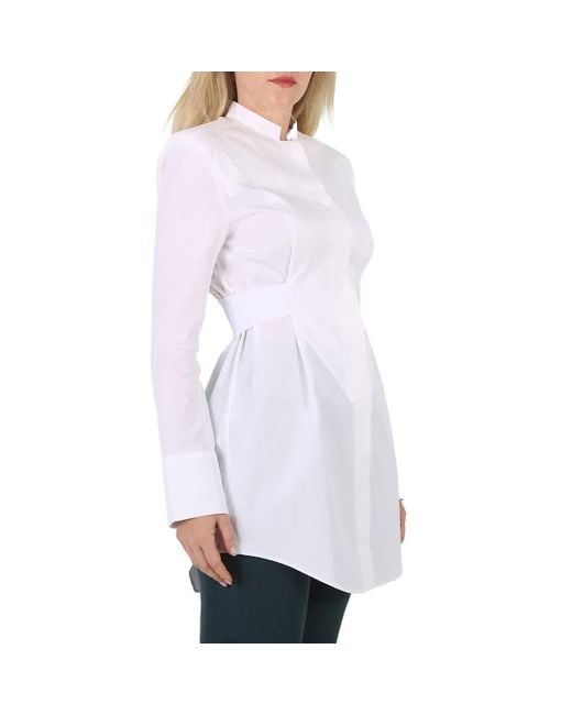 Balmain White Long Cotton Shirt