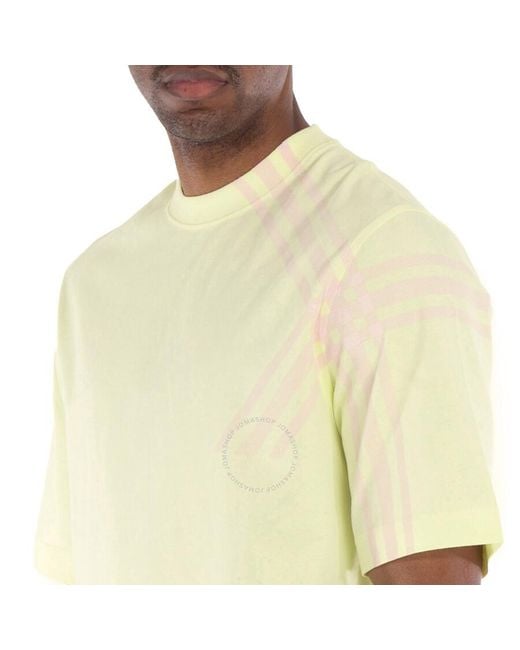 Burberry Natural Check Sleeve Cotton T-Shirt for men