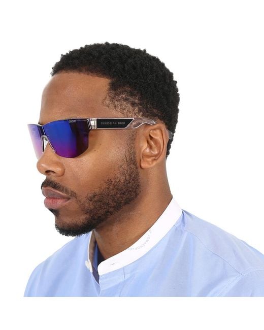 Dior Blue Shield Sunglasses Dm40021u-y 002 99 for men