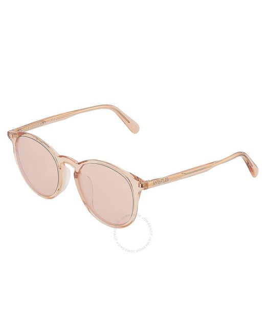 Moncler Brown Pink Silver Flash Phantos Sunglasses Ml0213-f 72z 52