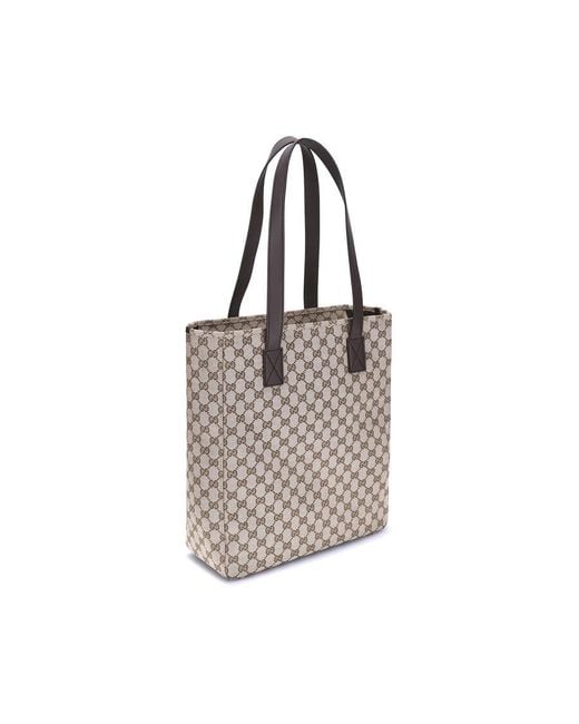 Gucci Gray Gg Fabric Tote Bag for men
