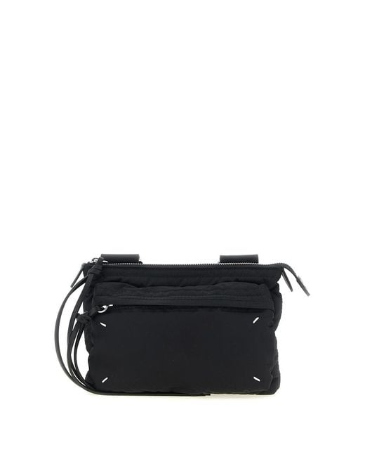 Maison Margiela Black Zip Camera Crossbody Bag for men