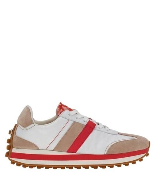 Ferragamo Pink Iulia Low-Top Sneakers