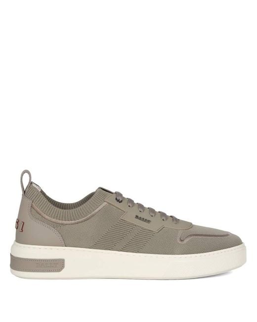 Bally Gray Macky Knitted Fabric Sneakers, Brand Size 6 Us for men