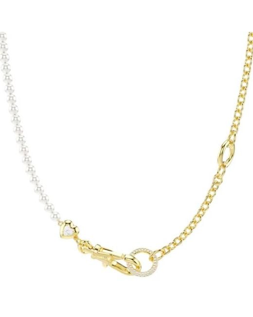 Swarovski Metallic Idyllia Crystal Pearl Necklace